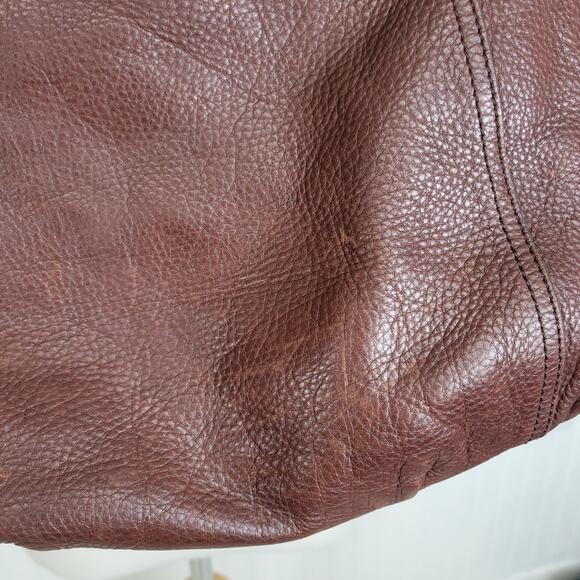 B Makowsky Burgundy Genuine Leather Gold Hardware - Picture 12 of 12